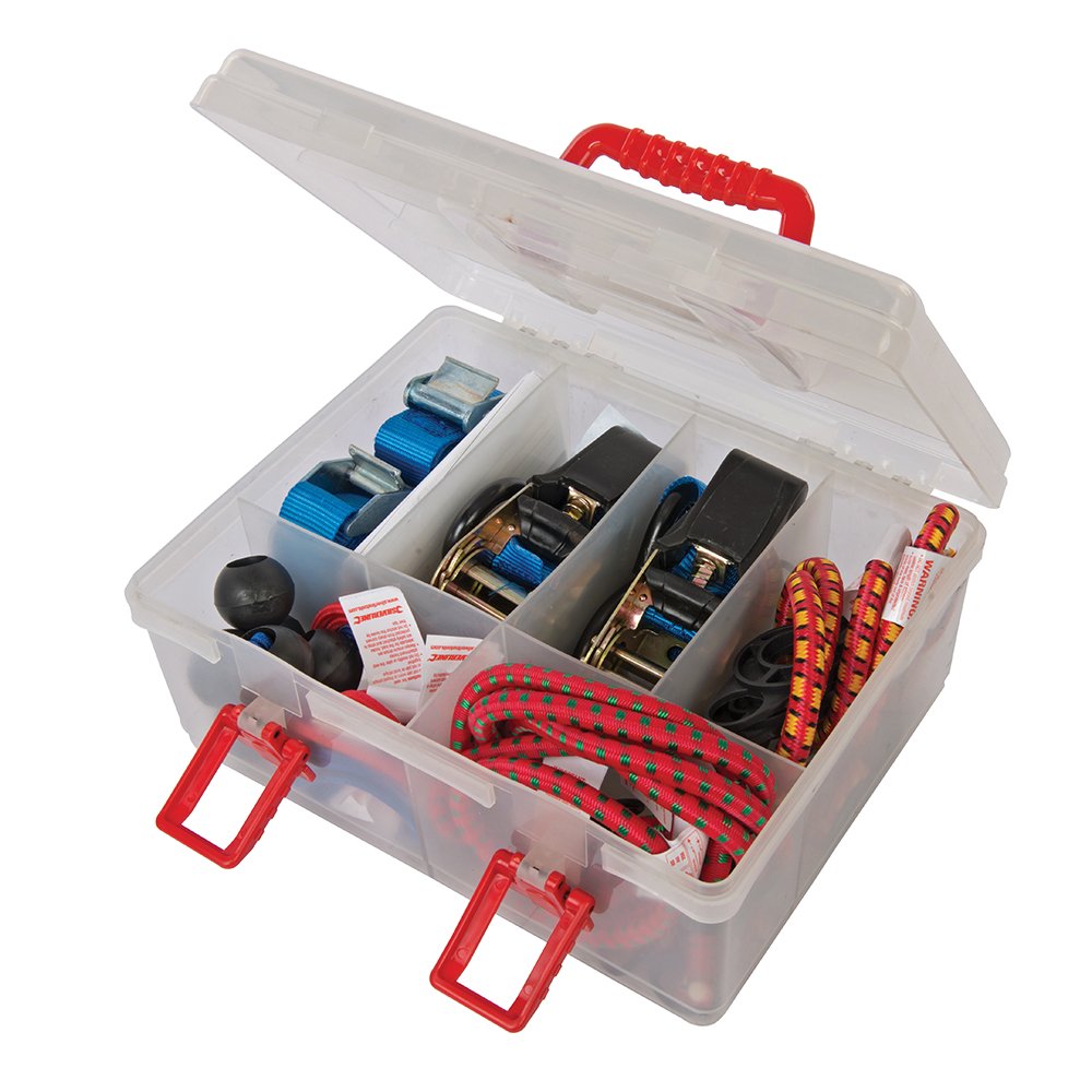 Silverline 671066 Tie Down and Bungee Strap Set 16pce 16pce