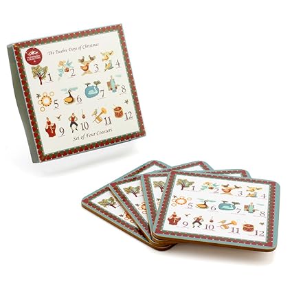 LEONARDO HOME Die zwölf Tage von Weihnachten Getränke Untersetzer