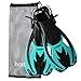 Kids Swim Fins - Diving Fins - Adjustable Speed Fins, Super-Soft, for Diving,Snorkeling, Swimming & Watersports - Ivation