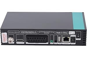 Satellite Receiver, DVB S S2 S2X with Remote Controller Biss Streaming WiFi Ethernet USALS Motor for Hevc Main 10, AVS+, 2.4G