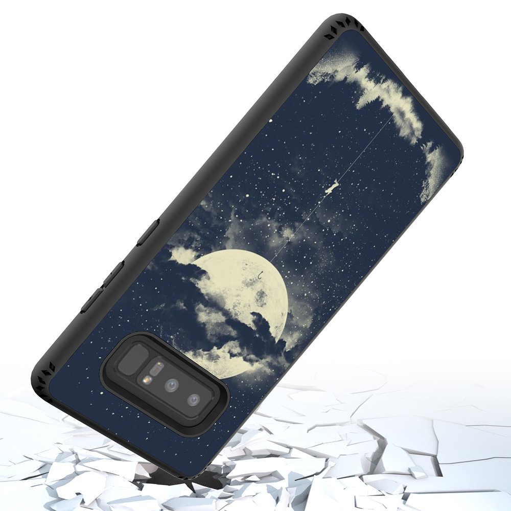 Galaxy Note 8 Case, MagicSky Shockproof Slim Corner Protection with Resilient Shock Absorption Rubber Protective Case Cover for Samsung Galaxy Note8 (2017) 6.3 Inch - Night Sky