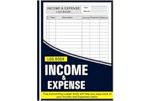 Income and Expense Log Book: Accounts Book Keeping Log for Small Business | Daily Business Income and Expense Tracker Notebook | Money Management Planner for Personal Finance
