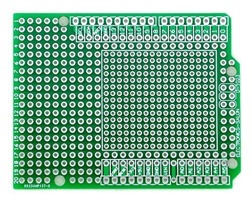 Electronics-Salon 10PCS Prototype PCB for Arduino UNO R3 Shield Board DIY, Combo 2mm+2.54mm Pitch.