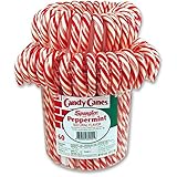 SPANGLER King Size Candy Canes, Peppermint, 60 Count Jar