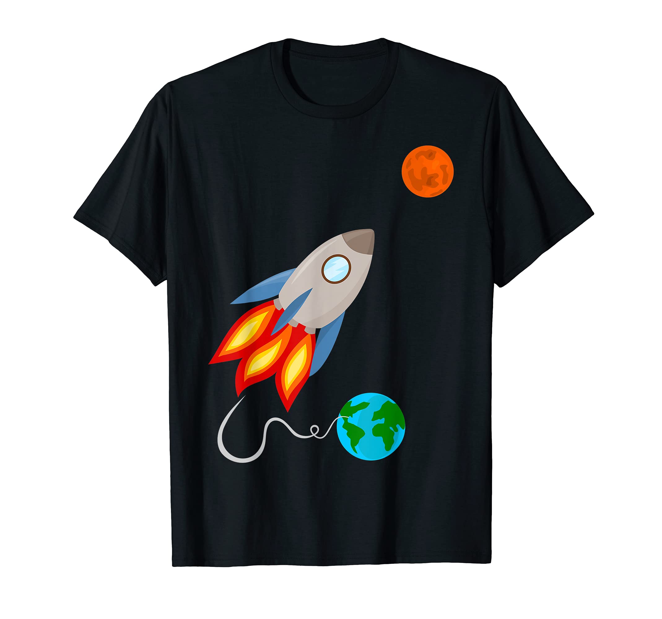 Rocket, Mars, Earth, Space, Outer Space, Universe, Spaceship T-Shirt