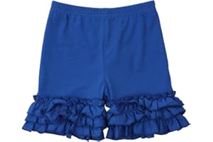 HOOLCHEAN Toddler Little Girls Cotton Icing Ruffles Shorts