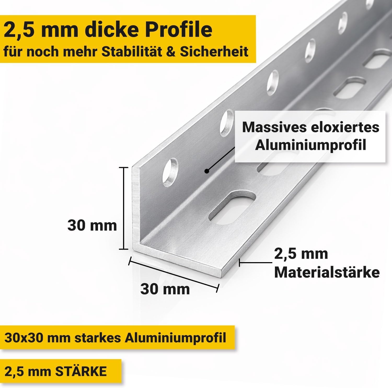 Avoltik Balkonkraftwerk Halterung im 2er Set (bis 114cm) I Halterung für 2 Solarpanel-Module I Verstellbar von 0-90° I Ideal für Dach, Balkon & Boden 3