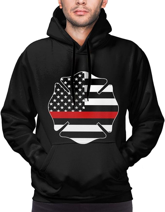 thin red line firefighter hoodie