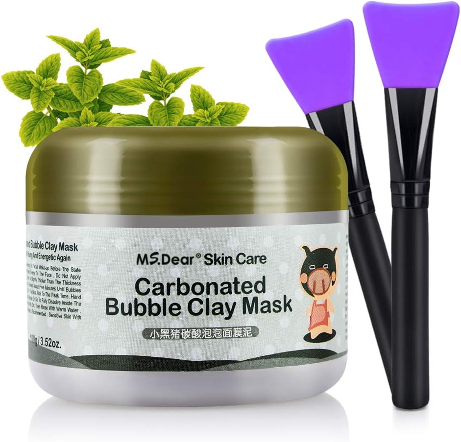 HailiCare Carbonated Bubble Clay Mask Bubbles Mud Mask Moisturize Deep Cleansing Face Mask 100g