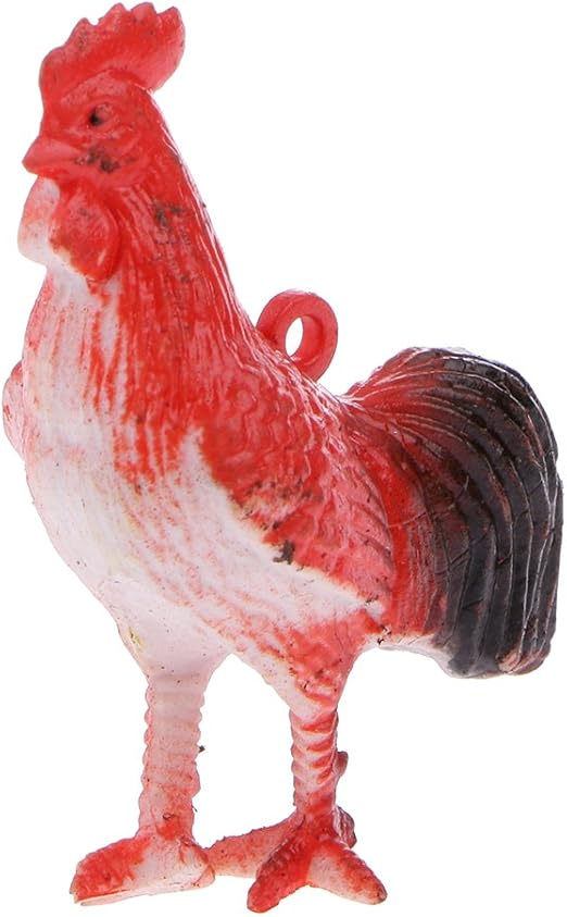 small plastic toy chickens