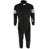 RaceQuip 1950791RQP Pro-1 Race Suit SFI 3.2A/1 Black/Green Stripe Youth XS