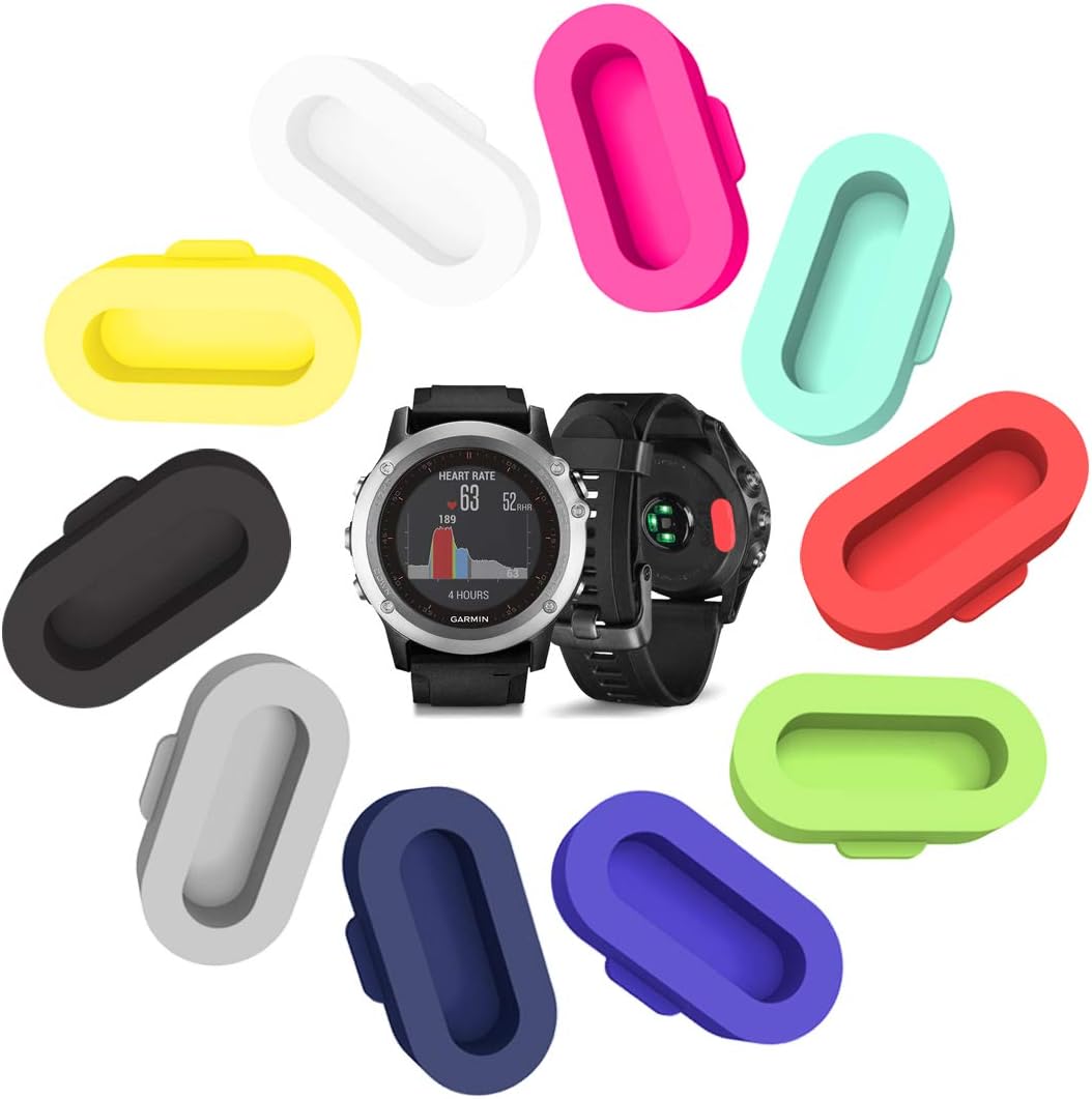 (10-Pack) Anti-dust Plugs Compatible with Garmin Vivoactive 4S/Fenix 7/7X/7S/Venu 3/Venu 2 Plus/epix Pro/Instinct 2S/Forerunner 965 Dust Plugs - Image 4