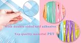 Rainbow Foil Fringe Curtain 2 Pack 3.28x8.2 ft Backdrop view 3