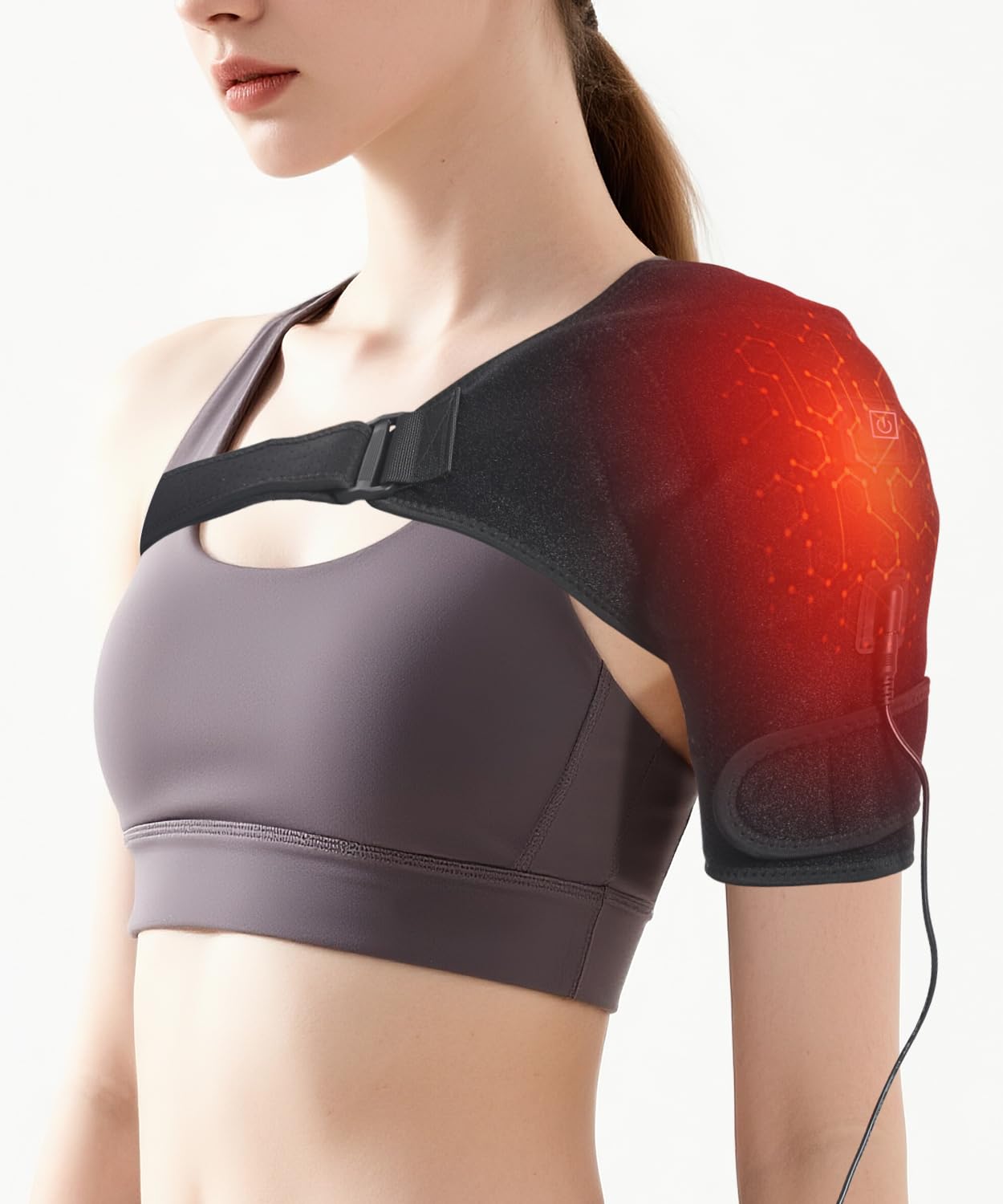 Photo 1 of MOTAYU Shoulder-Heating-Pad-Heated-Wrap - 3 Heat Levels Heating Pad for Shoulder Pain for Men Women Frozen Shoulder Pain Relief