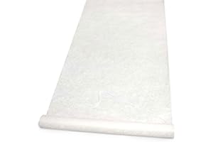 Hortense B. Hewitt Wedding Accessories Fabric Aisle Runner, 100-Feet Long, Ivory Floral (29713)