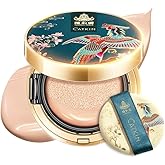 Catkin Phoenix Cushion Foundation Buildable Coverage Anti-Aging Serum Makeup, Sheer Satin Finish, Refill Included, Light Beige 0.46 Oz x 2, C01 NATURAL