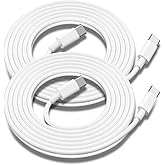 USB C to USB C Charging Cable for Apple 2Pack 10ft,Long Type C to C Fast Charger Cord,for iPhone 16 E/17/Air/15/Pro/Plus/Pro 