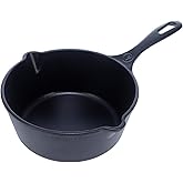 Victoria Cast Iron Saucepan, Cast Iron Melting Pot, Made in Colombia, 2QT