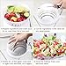 AmyHomie Salad Cutter Bowl, M, White