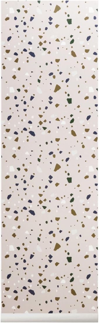 Ferm Living Terrazzo Wallpaper, Rose