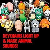 Zoo and Farm Animals Light and Sound LED Keychain (12 Pack)