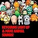 Zoo and Farm Animals Light and Sound LED Keychain (12 Pack)