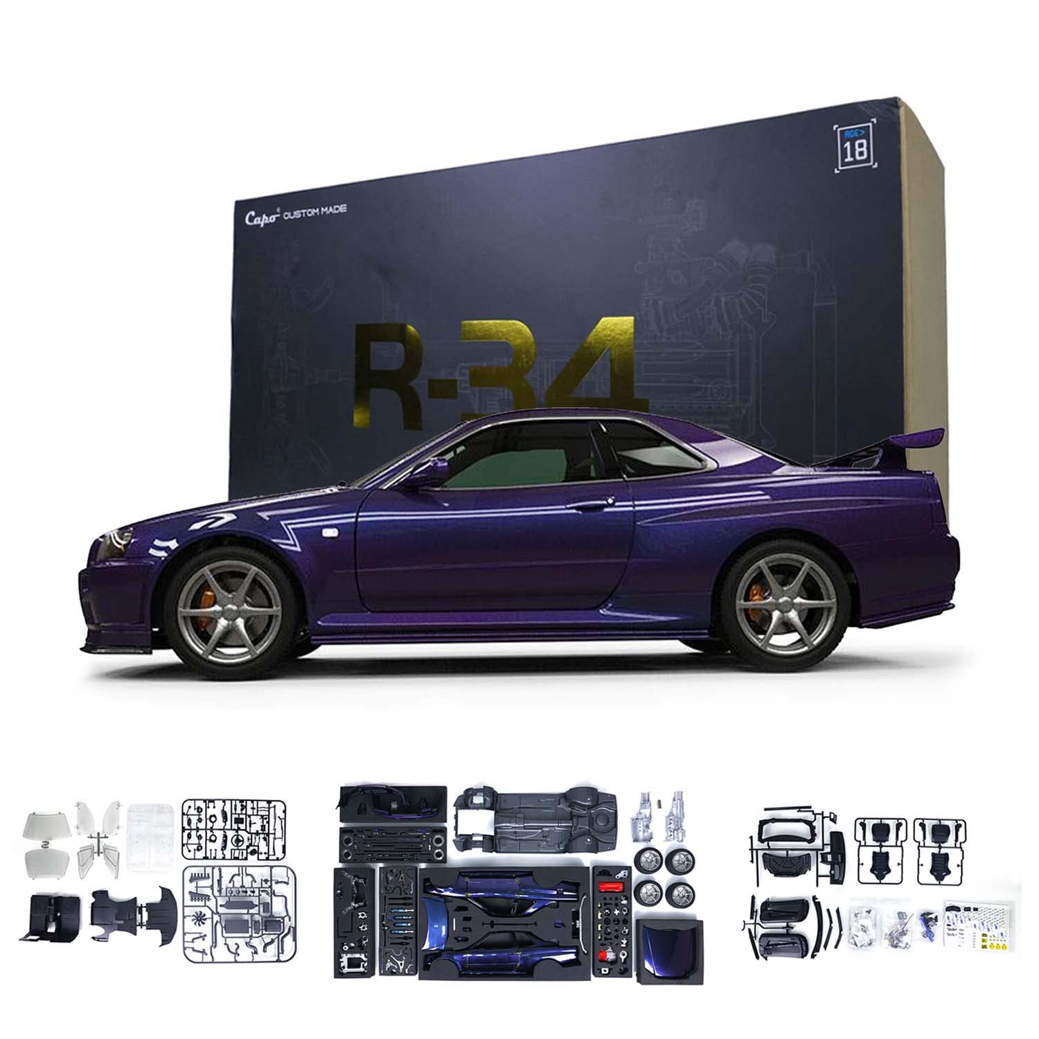 Mua Capo 1/8 RC Racing Car Skylinee GTR R34 Remote Control Drift ...