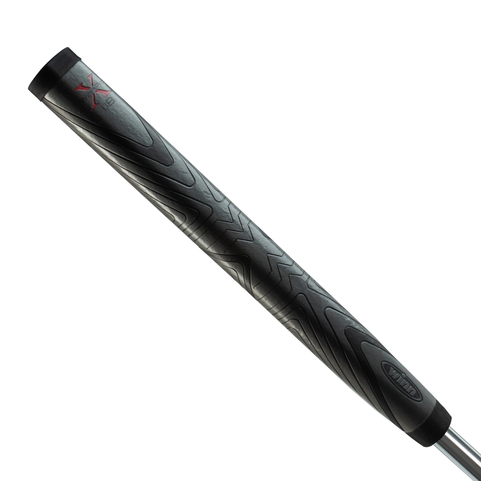 Photo 1 of Winn Pro X 1.18 Putter Grip (Midsize, Gray/Black), Pro X 1.18 WPX18-DG