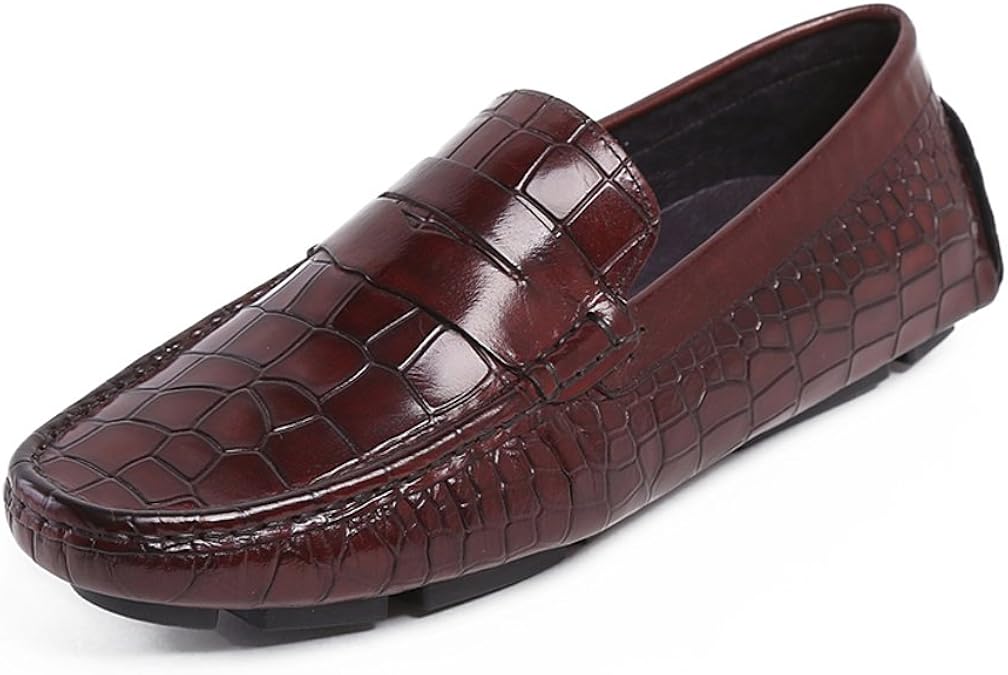 FARYM Men's Dress Slipper Breathable Flat Slip On Shoes in