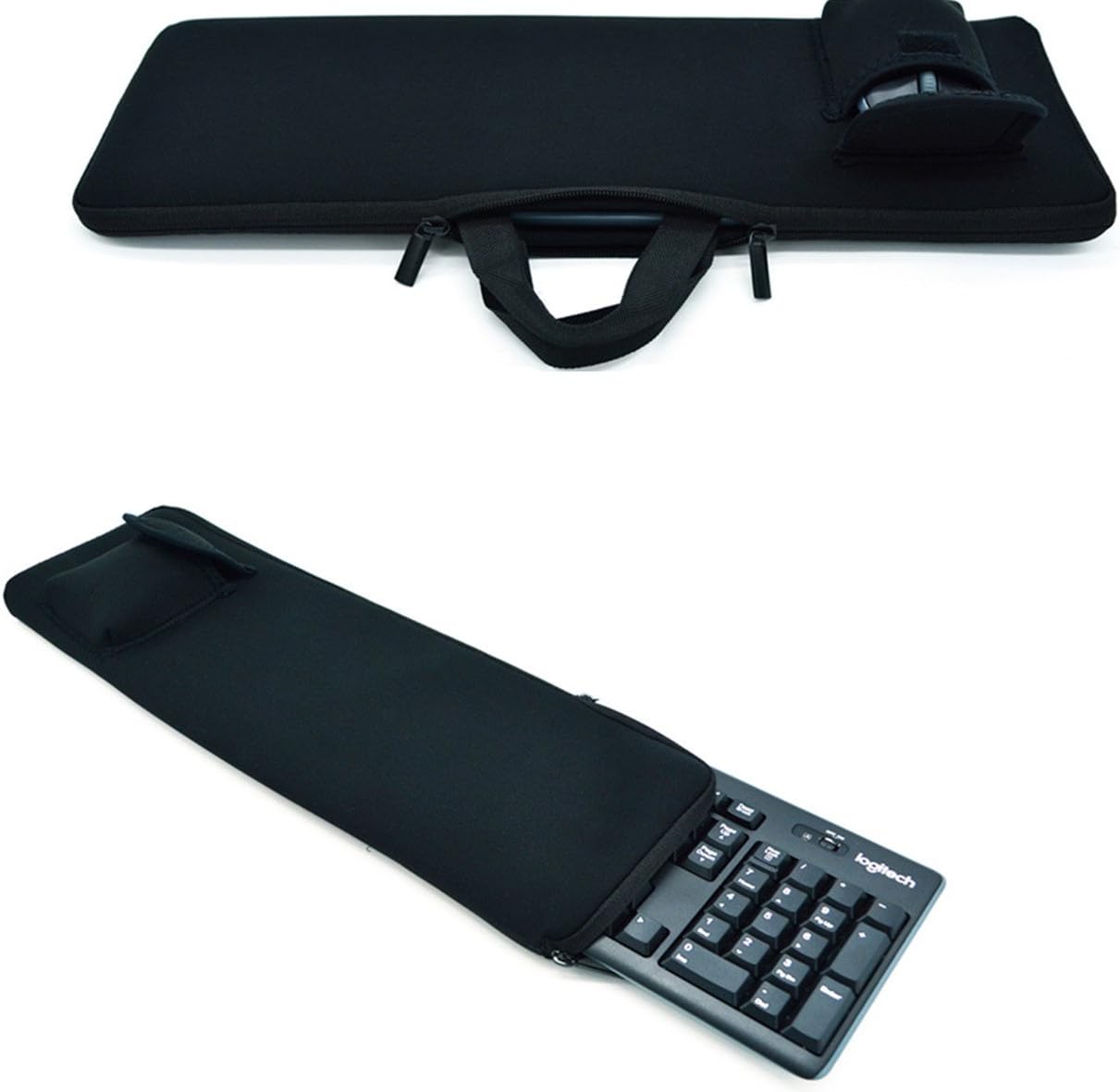 Neoprene Keyboard Sleeve -Portable Carrying Case with Mouse Bag Suitable for Logitech MK270 Wireless Keyboard - Image 3