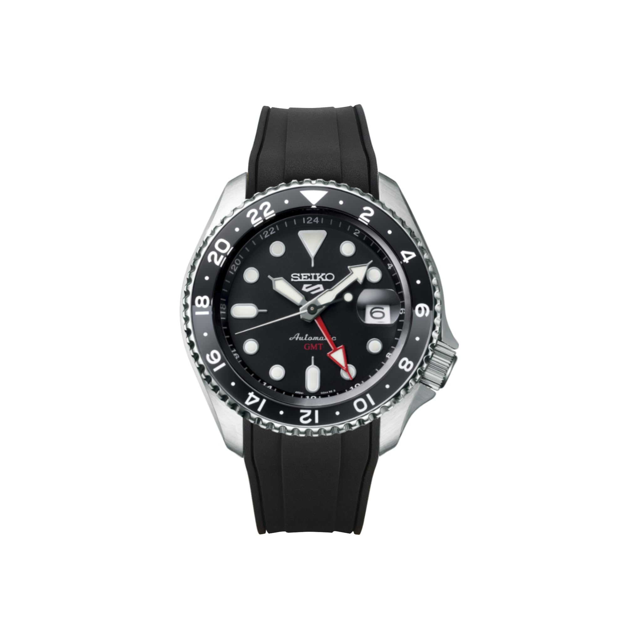 INO Design StrapXPro (SX1A) 22mm Watch Bands Men's Rubber Watch Strap Replacement for Seiko 5 Sports SKX Series Dive Watches, 5KX/SRPD & New GMT Series, Curved End Watchband for SRPD51, SRPD53, SRPD55K1, SRPD59K1, SSK017, SSK019, etc.