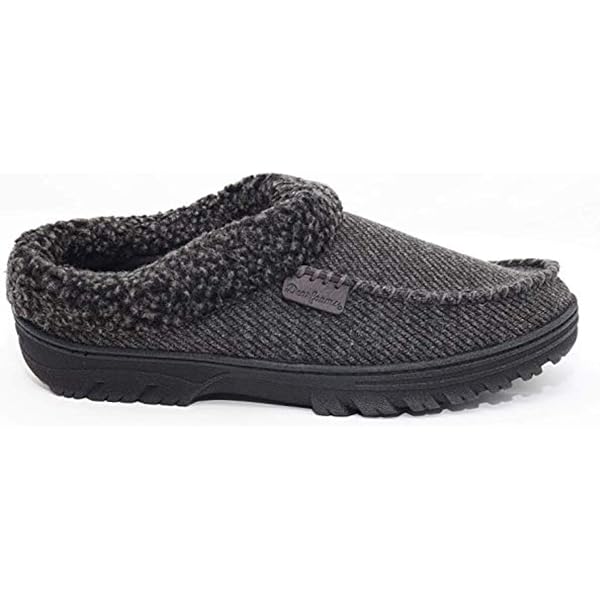 EverFoams Men's Micro Suede Memory Foam Moccasin Slippers With Fuzzy...