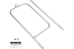 Barbqtime 65032 Grill Burner Tube for Weber Q300 Q3000 Q320 Q3200 404341 57060001 586002 Gas Grills, 304 Stainless Steel Burner Kits Replacement for Weber Q Series 60036, 80385