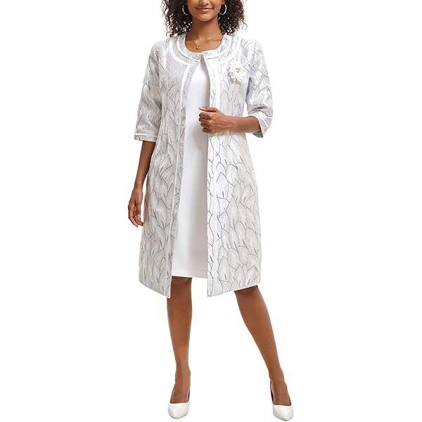 knee length dresses for ladies RM Richards Jacket Dress 9896 – Church suits for less main image 0