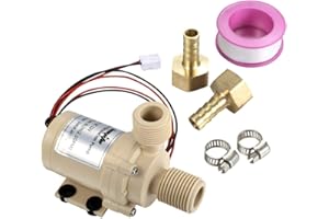 bayite BYT-7A006 DC 12V Solar Hot Water Heater Circulation Pump Low Noise 3M Discharge Head 2.1GPM