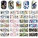 12pc/set Nail Stickers, Mosunx(TM) Butterfly Nail Art Stickers Water Transfer Decals (Multicolor)