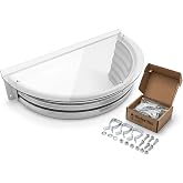 Just Cover It Basement Window Well Cover, 39" W x 16" L, Made in USA | 39"x16" Cover for 37"x15" Window Well, Easy Installation Clear Polycarbonate Cover, UV Resistant, Rust-Free Aluminum Bracing