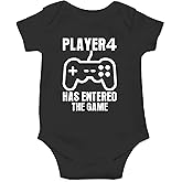 CBTwear Player 4 Has Entered The Game Baby Bodysuit - Boy Girl Cute Newborn Clothes Funny Infant Outfit