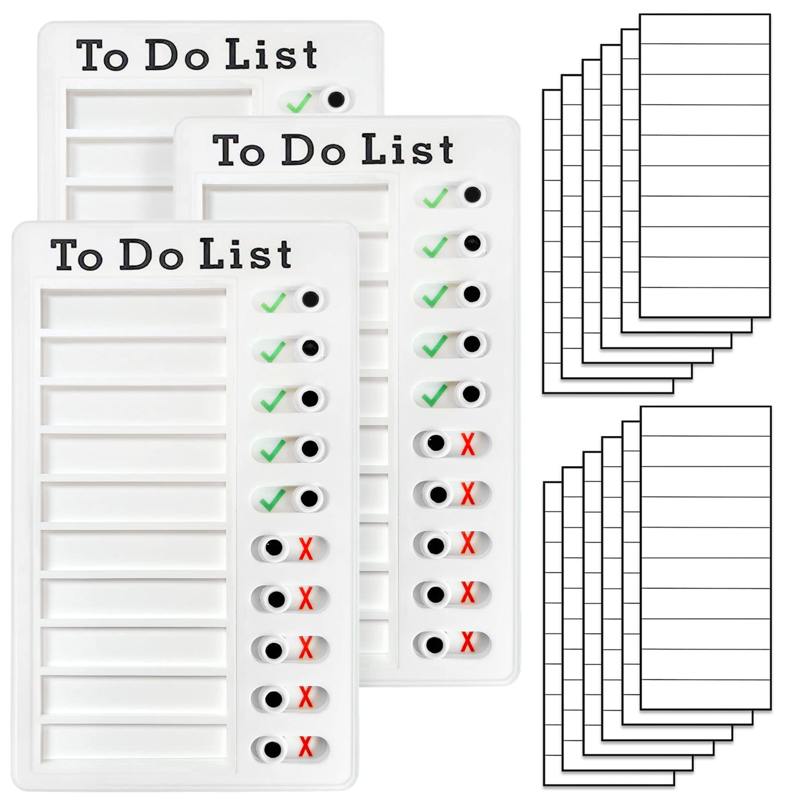 Photo 1 of 3 Pcs Chore Chart for Kids Multiple Kids- Reusable to Do List and Memo Checklist with Daily Routine and Schedule Planner, Portable My Chores Checklist Task Board