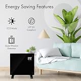 Devola Designer WiFi Electric Glass Panel Heater 500W with Timer Remote view 3
