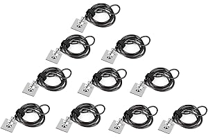 I3C Laptop Cable Lock Hardware Security Cable Lock Anti Theft Combination Lock, Laptop-Computer-Security-Locks for Laptop PC Monitors Projectors Docks iPad Tablet Notebooks MacBook (10pack)