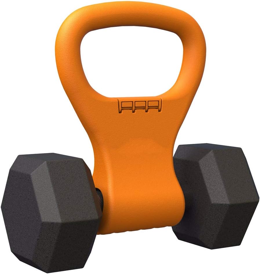 WANGSHI Kettlebell Adjustable Portable Weight Grip Travel Workout Equipment Gear for Gym Bag, Weightlifting, Bodybuilding, Lose Weight | Clamps to Dumbells