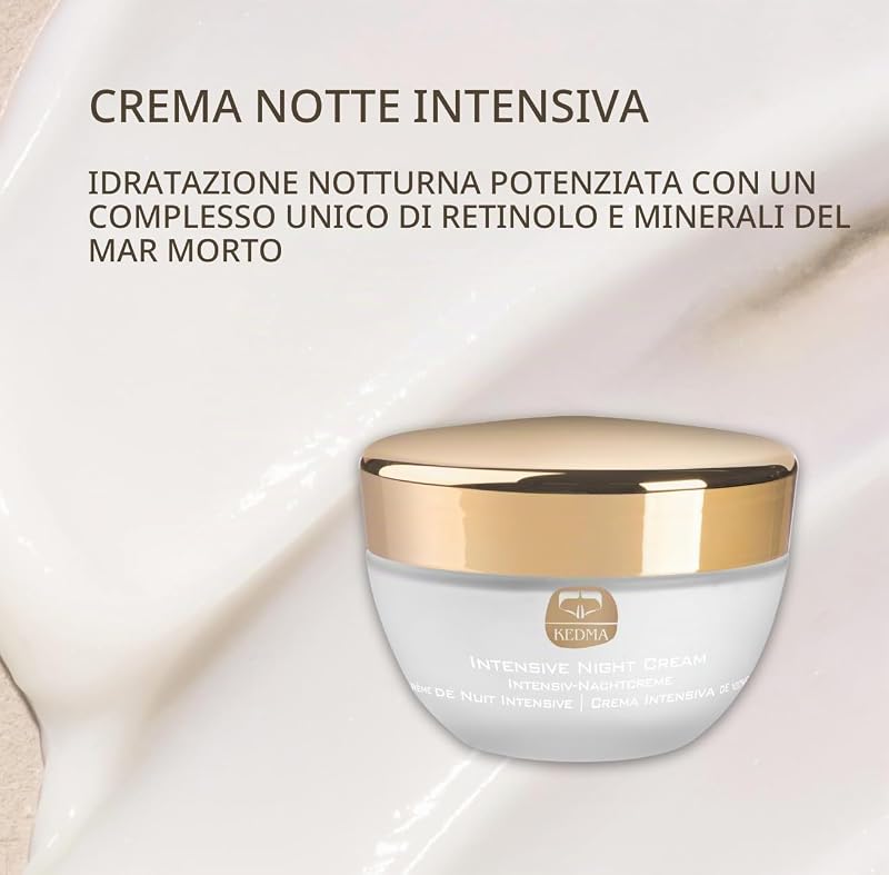 - Crema Notte Intensiva ai Minerali del Mar Morto e Retinolo - 50g