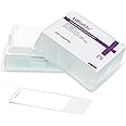 Labvida 72pcs of Positive Charged Microscope Slides, Adhesion Slides Made of Super White Glass, Fine Polished Edges, Marking Area in White Color, 45° Safety Corners, Dim. 75X25mm, PCB Series, LVQ071W