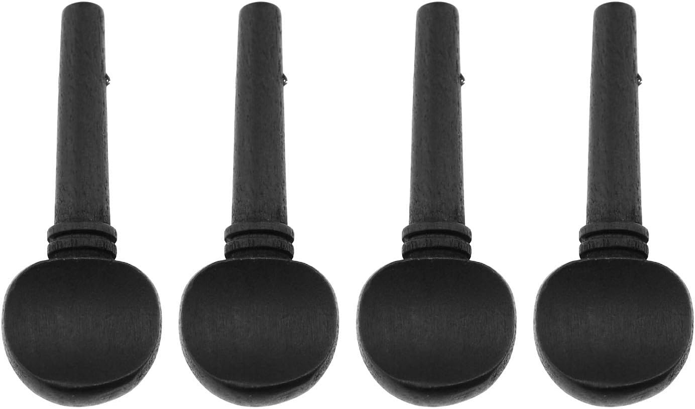 OTOTEC 4pcs Violin Fiddle Tuning Peg Set 4/4 Size Wooden Replacement