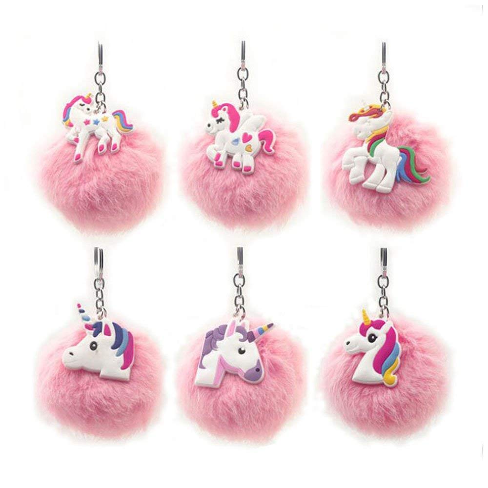 Fanovo Cute Plush Unicorn Backpack, Mini Unicorn Backpack, 3D Unicorn Backpack, Soft Rainbow Backbag Sweet Girls Daughter Gifts 12 inch Bag (Style 3 - 12\'\')