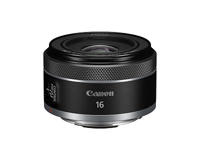 Canon RF16mm F2.8 STM Lens, Ultra Wide-Angle, Fixed Focal Length Prime Lens, Compatible with EOS R Series Mirrorless Cameras, Black