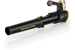 IEBUDA Brushless Cordless Leaf Blower for Dewalt 20V Battery 500CFM Electric Leaf Blower, 150-MPH, Brushless Motor, Battery Protection, Variable Speed, Turbo Mode, for Lawn Care, Yard, Patio, Tool ONLY