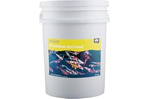 Pond Pro Premium Floating Koi Food - 5mm Pellets - 10 kg (22 lbs) - 38% Protein & 9% Fat - Canadian-Made Biologist-Designed F