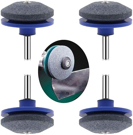 Lawnmower Blade Sharpener Garden Lawn Mower Grinder Wheel Stone Sharpener For Power Drill Hand Drill Repair Kit Pack Of 4 Amazon Co Uk Garden Outdoors